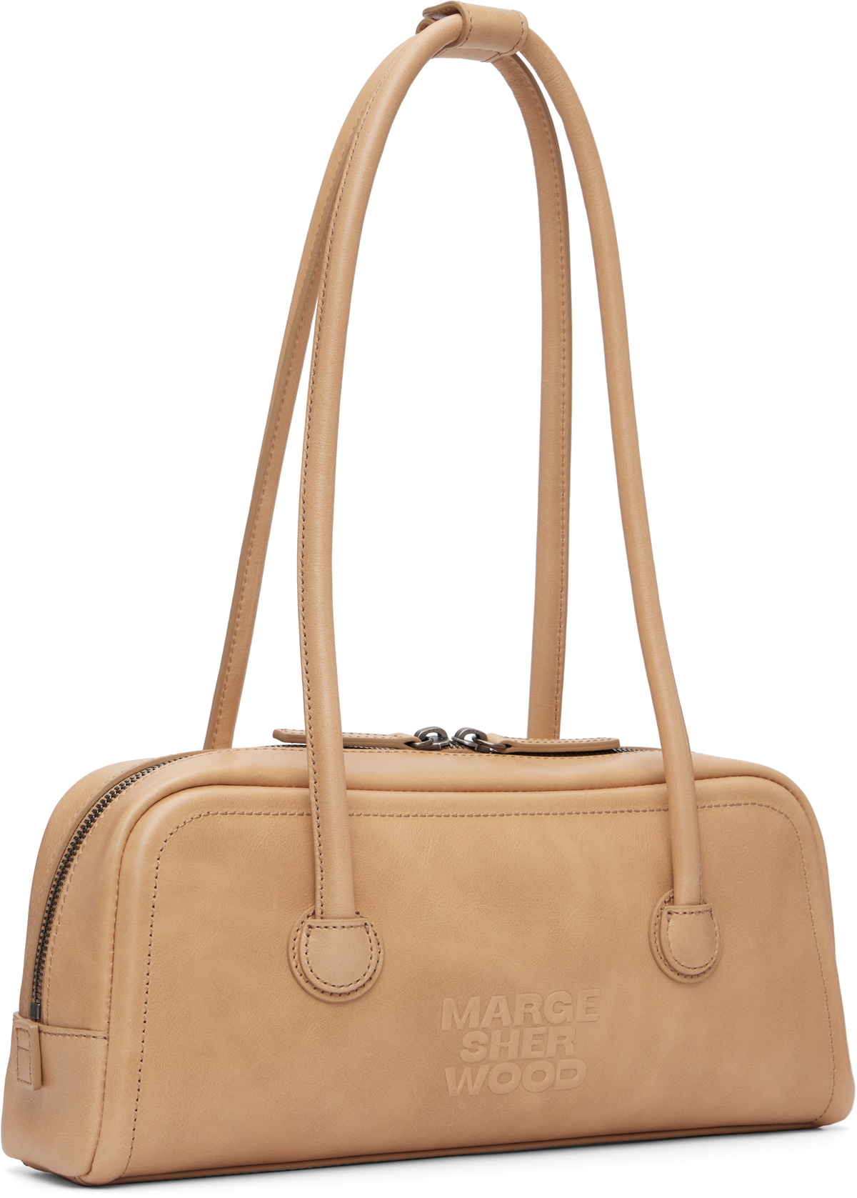 MARGESHERWOOD Beige Soft Boston EW Bag