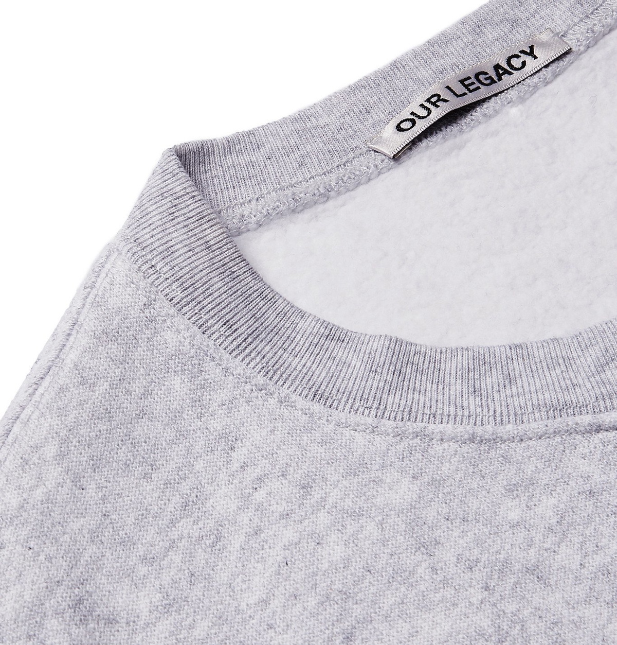 Cotton jersey sweatshirt with patch in grey