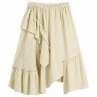 YMC Women's Draped Midi Skirt in Shell