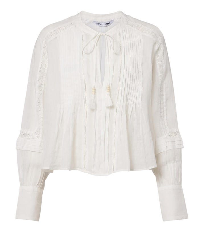 Photo: Veronica Beard Sawyer ramie blouse