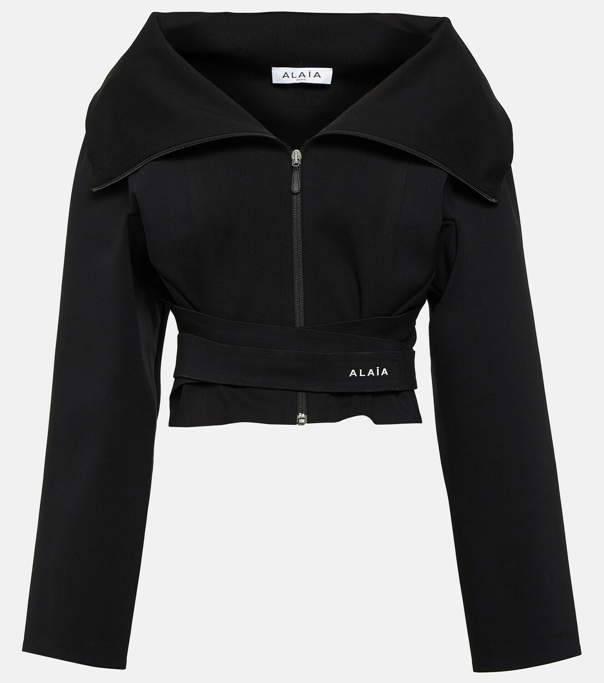 Alaïa Cropped jersey jacket ALAÏA