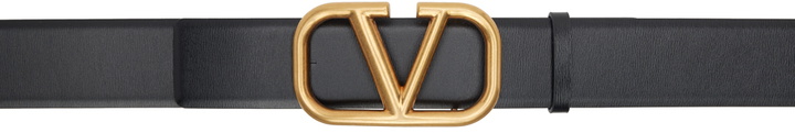 Photo: Valentino Garavani Black VLogo Belt