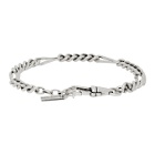 Saint Laurent Silver Scroll-Chain Bracelet