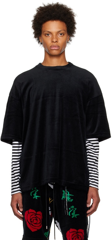 Photo: mastermind JAPAN Black Jacquard T-Shirt