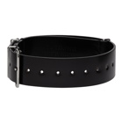 N.Hoolywood Black Leather Bracelet