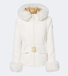 Goldbergh Prezioso belted hooded technical ski jacket
