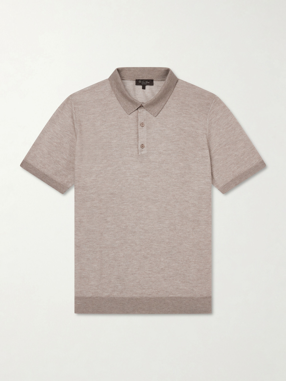 Loro Piana - Manipur Cashmere and Silk-Blend Polo Shirt - Neutrals