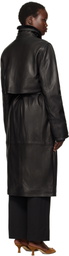 Saks Potts Black Sarit Leather Coat