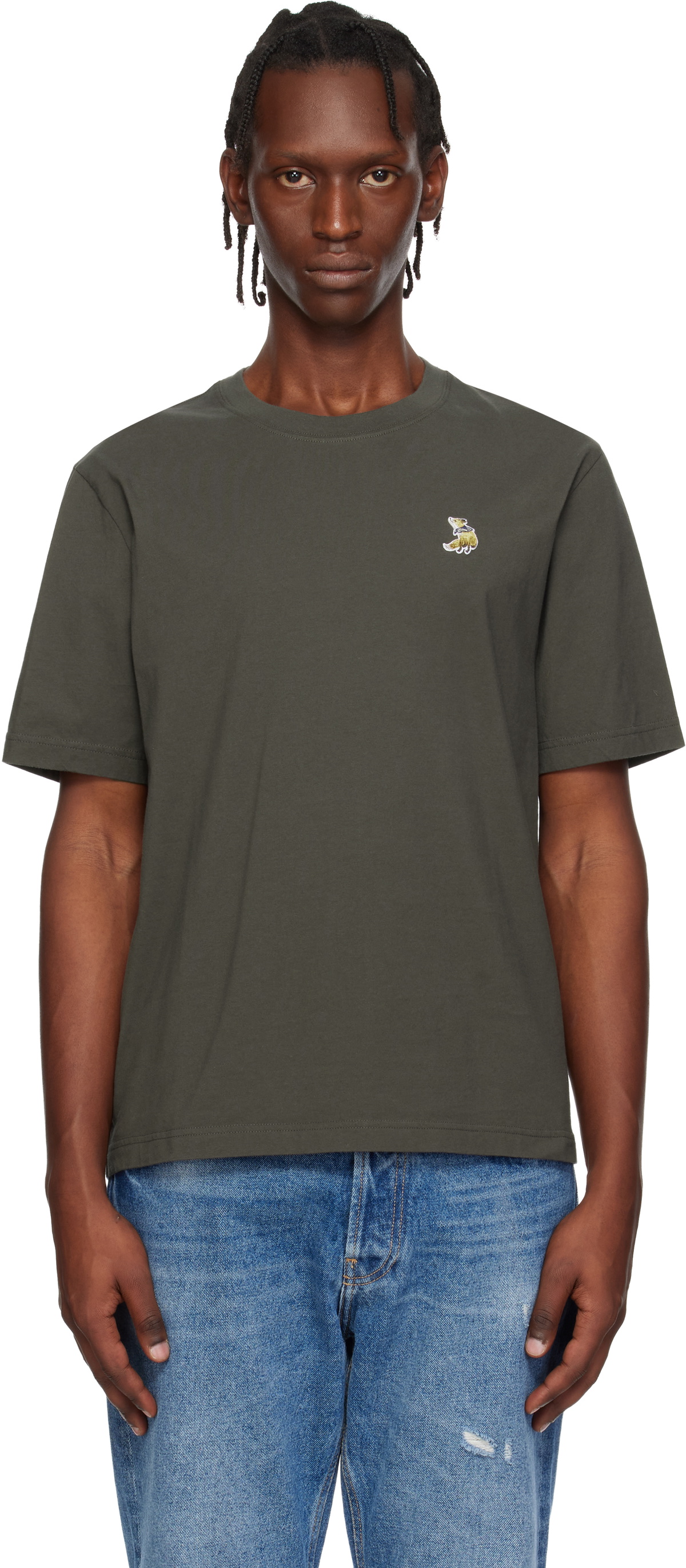 Maison Kitsuné Brown Dreaming Fox Comfort T-shirt
