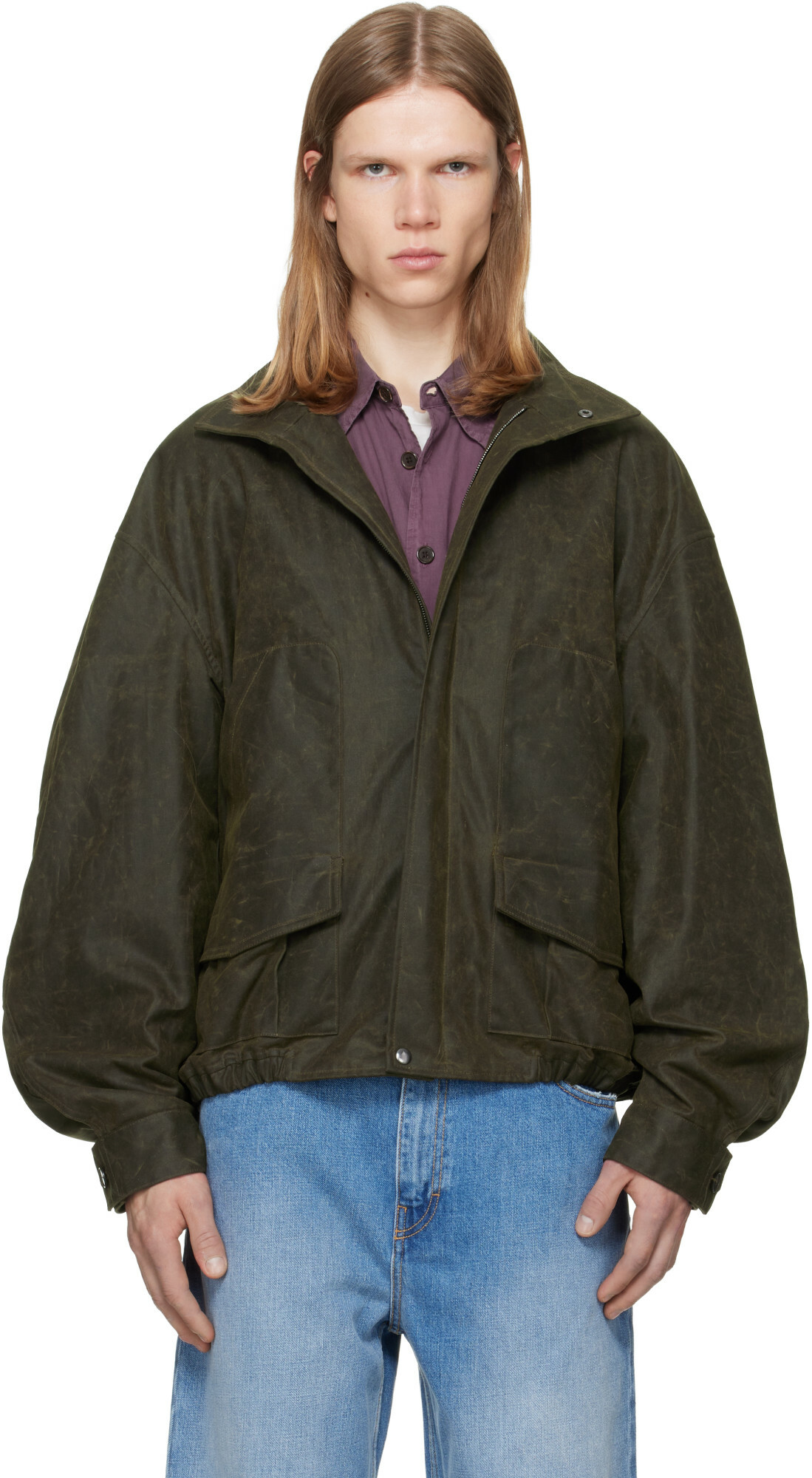 Calvin Klein Collection Brown Donald Bomber Jacket