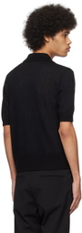 Juntae Kim Black & Navy Corset Cardigan
