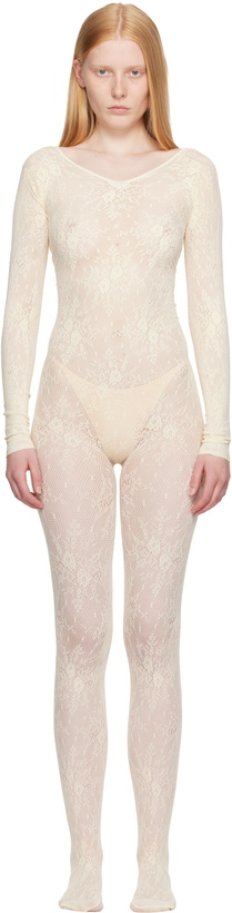 Photo: Swedish Stockings Off-White Rosa Lace Jumpsuit