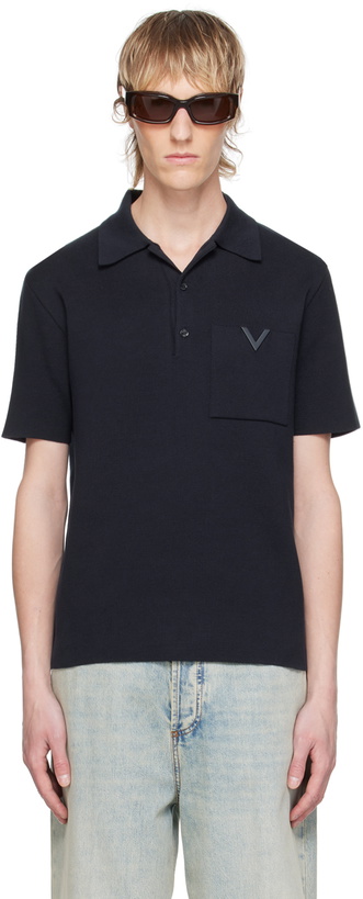 Photo: Valentino Navy Hardware Polo