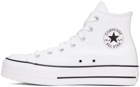 Converse White Leather Chuck Taylor All Star Platform Sneakers