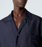 Brioni Linen bowling shirt