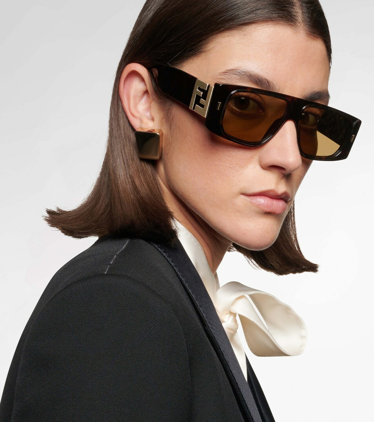 Fendi FF Squared rectangular sunglasses