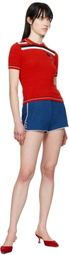 MSGM Blue Cotton Shorts