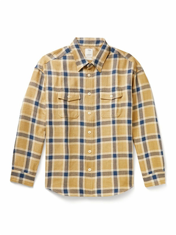 Photo: Visvim - Lumber Checked Linen and Wool-Blend Flannel Shirt - Neutrals
