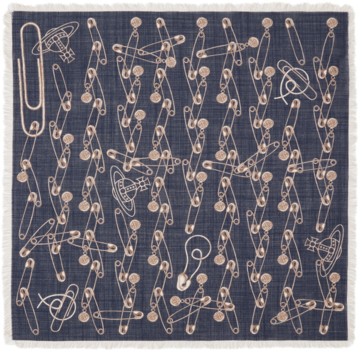 Photo: Vivienne Westwood Navy Safety Pin Pocket Square