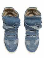 ISABEL MARANT - Bekett Denim & Mesh High Top Sneakers