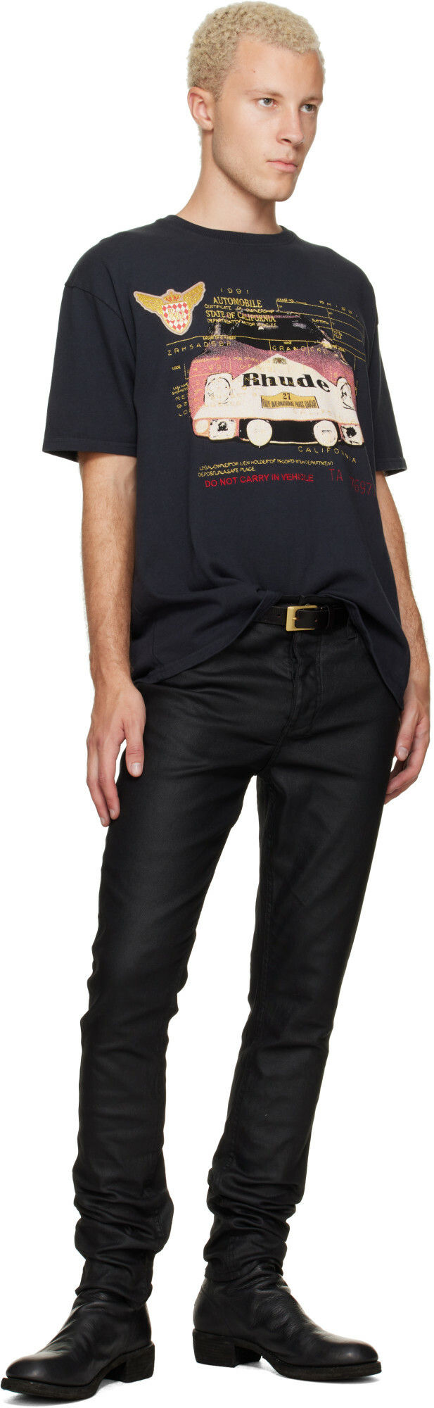 Ksubi Black Chitch Wax Jeans