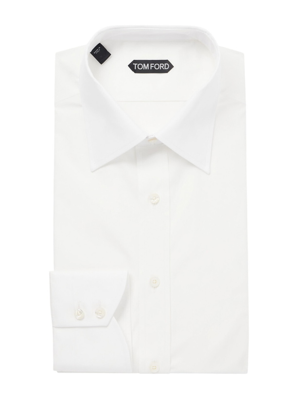 Photo: TOM FORD - Cotton-Poplin Shirt - White
