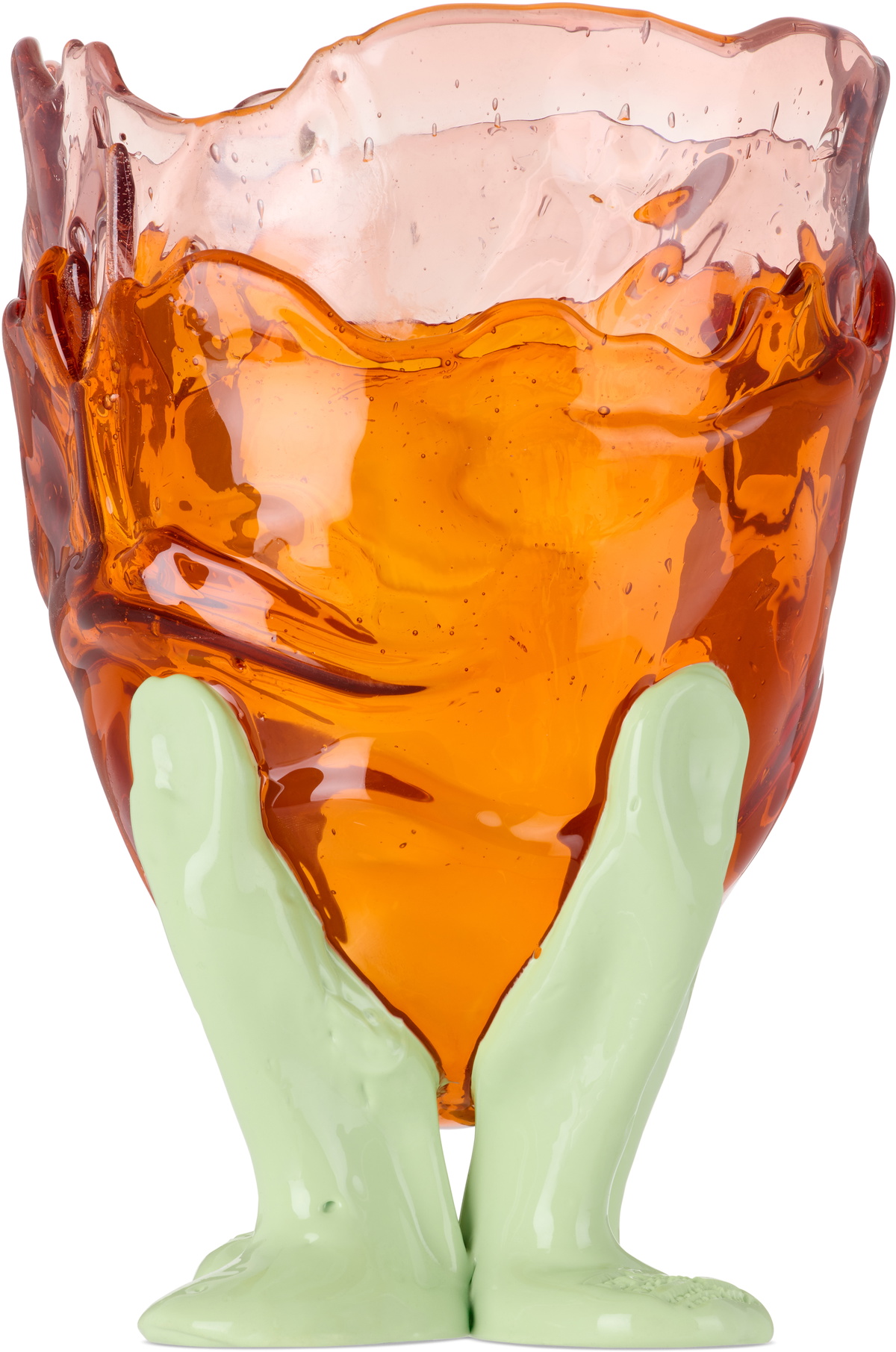 CORSI DESIGN SSENSE Exclusive Pink & Orange Clear Vase Extra Colour Vase