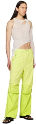 Dion Lee Yellow Sunfade Trousers
