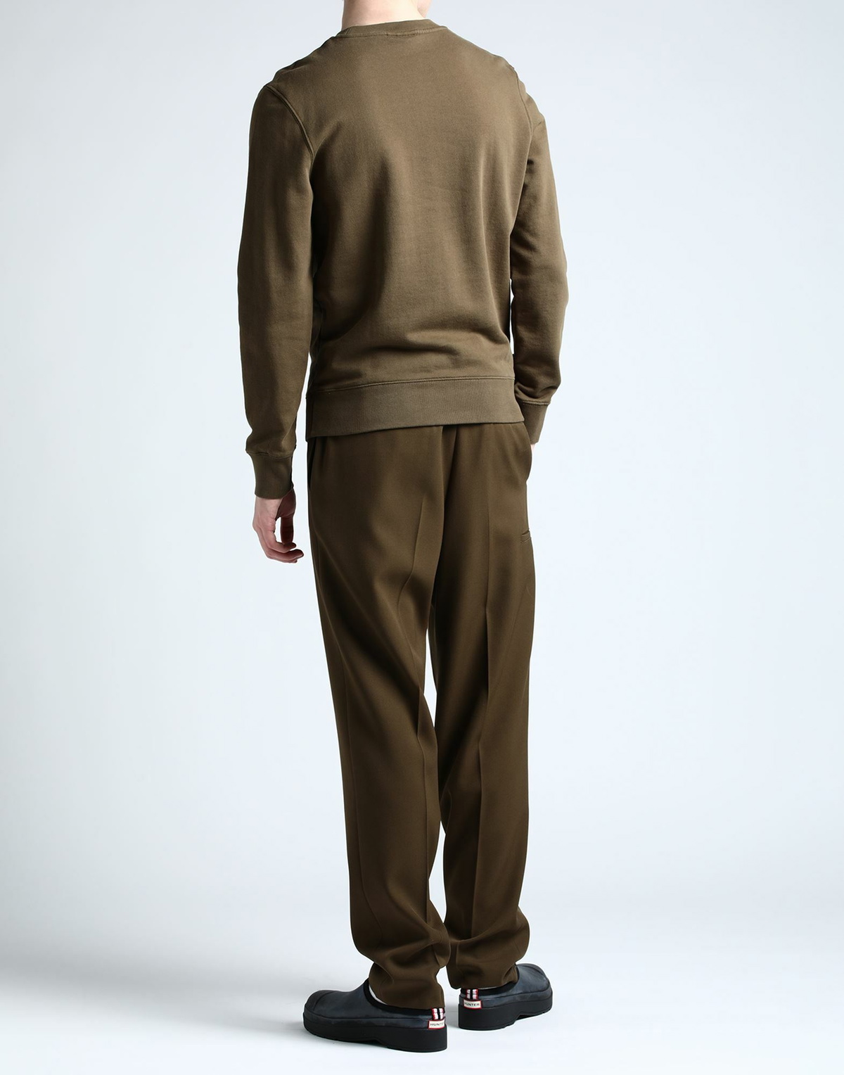 Maison Kitsuné Mens Sweatshirt Military in Green