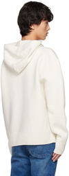 AMI Paris White Ami de Cœur Hoodie