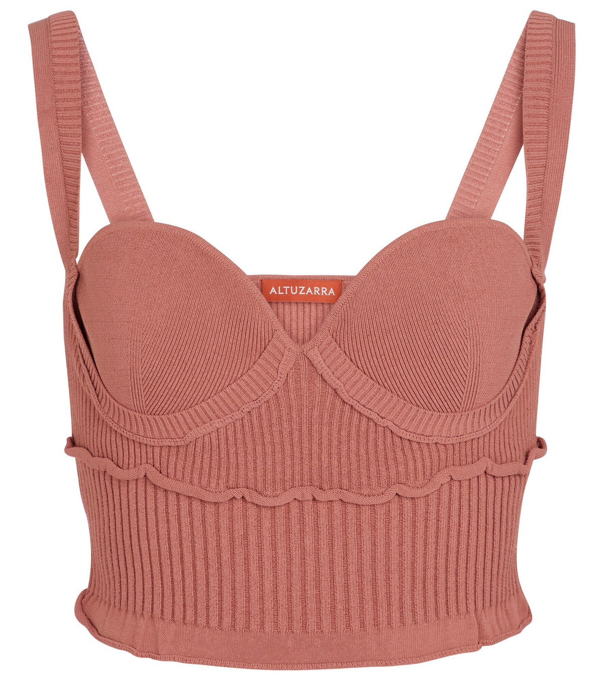 Altuzarra Piper ribbedknit bustier Altuzarra