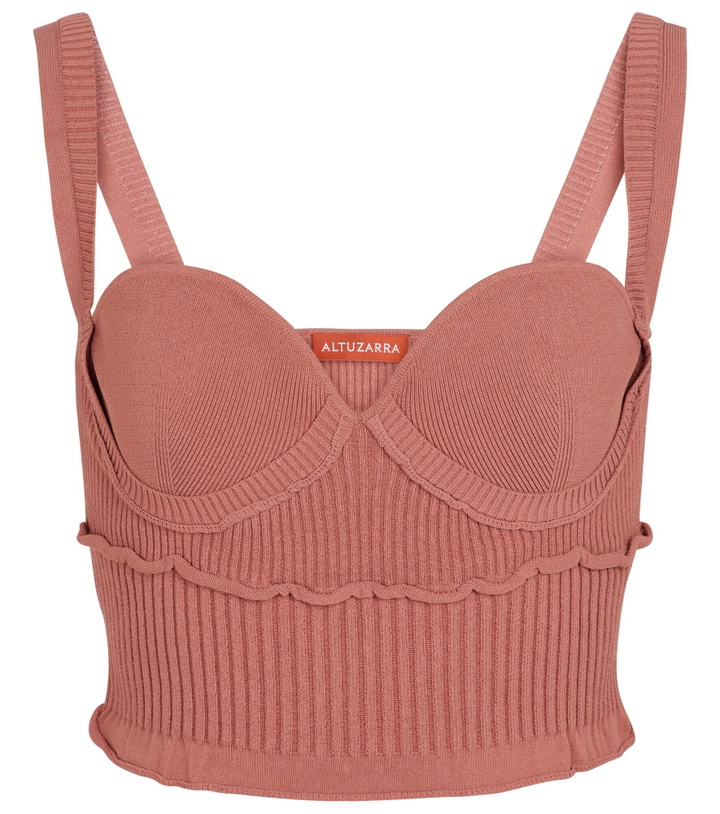 Photo: Altuzarra - Piper ribbed-knit bustier