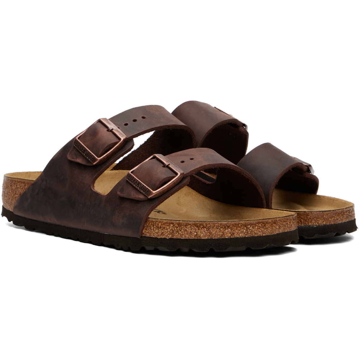 Birkenstock Brown Regular Arizona Oiled Leather Sandals