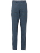 PAUL SMITH - Slim-Fit Prince of Wales Checked Wool-Blend Suit Trousers - Blue