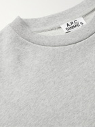 A.P.C. - Gimme 5 Printed Cotton-Jersey Sweatshirt - Gray