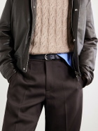 Mr P. - 2.5cm Leather Belt - Blue
