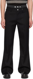 C2H4 Black Corbusian Tailored Trousers