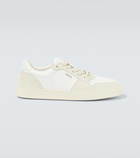 Tod's Logo suede-trimmed leather sneakers