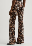 Diane Von Furstenberg Brooklyn Leopard-print Flared Jersey Trousers Multicoloured