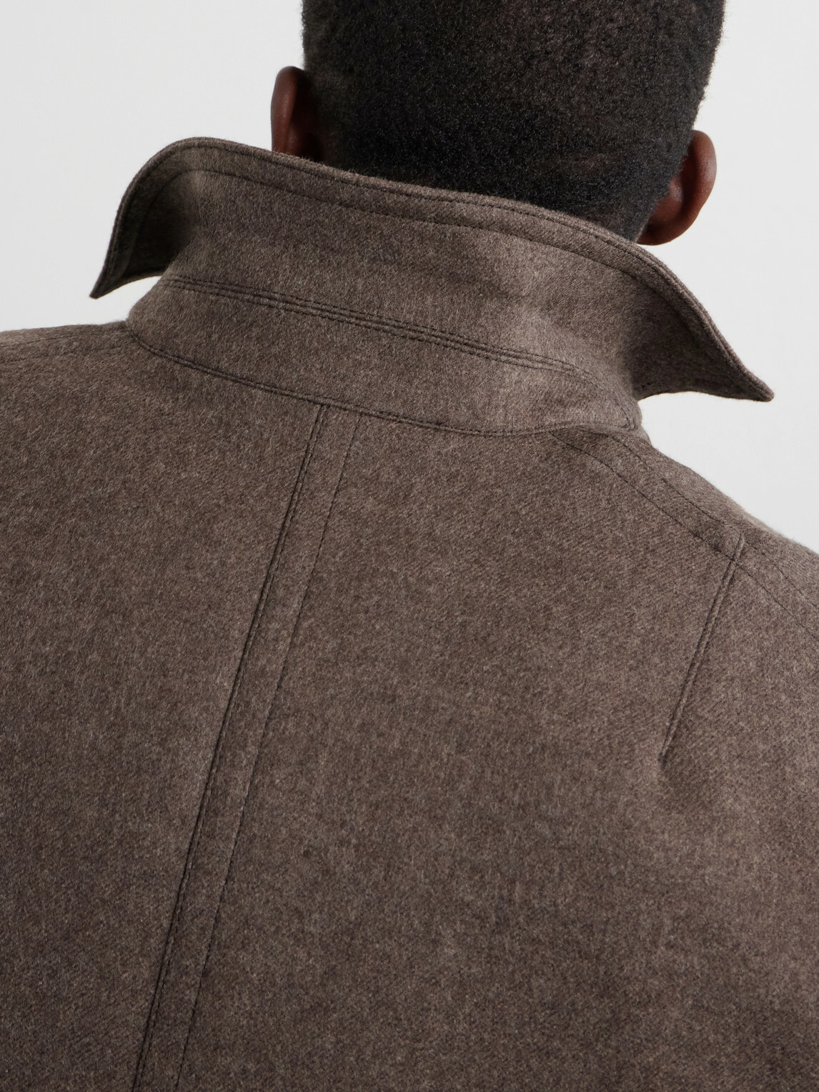 Sacai - Melton Plush-Trimmed Wool Blouson Jacket - Brown