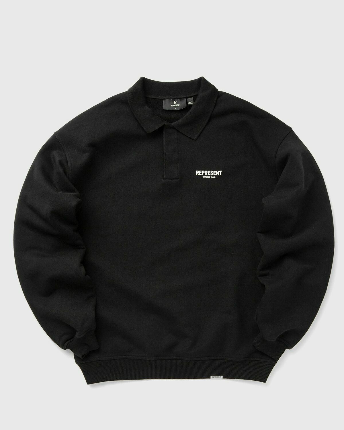 Represent Represent Owners Club Ls Polo Sweat Black Polos/Sweatshirts
