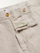 NN07 - Crown Straight-Leg Linen Shorts - Neutrals