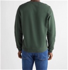 Sunspel - Brushed Loopback Cotton-Jersey Sweatshirt - Green