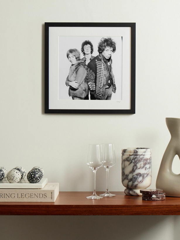 Photo: Sonic Editions - Framed 1967 Jimi Hendrix &amp; The Experience Print, 16" x 16"