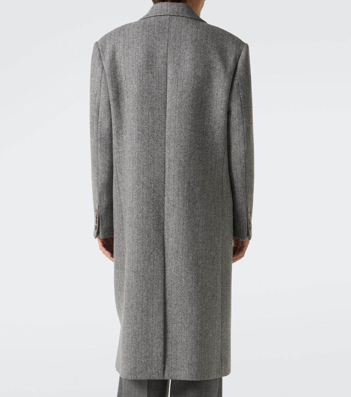 Valentino Herringbone virgin wool coat