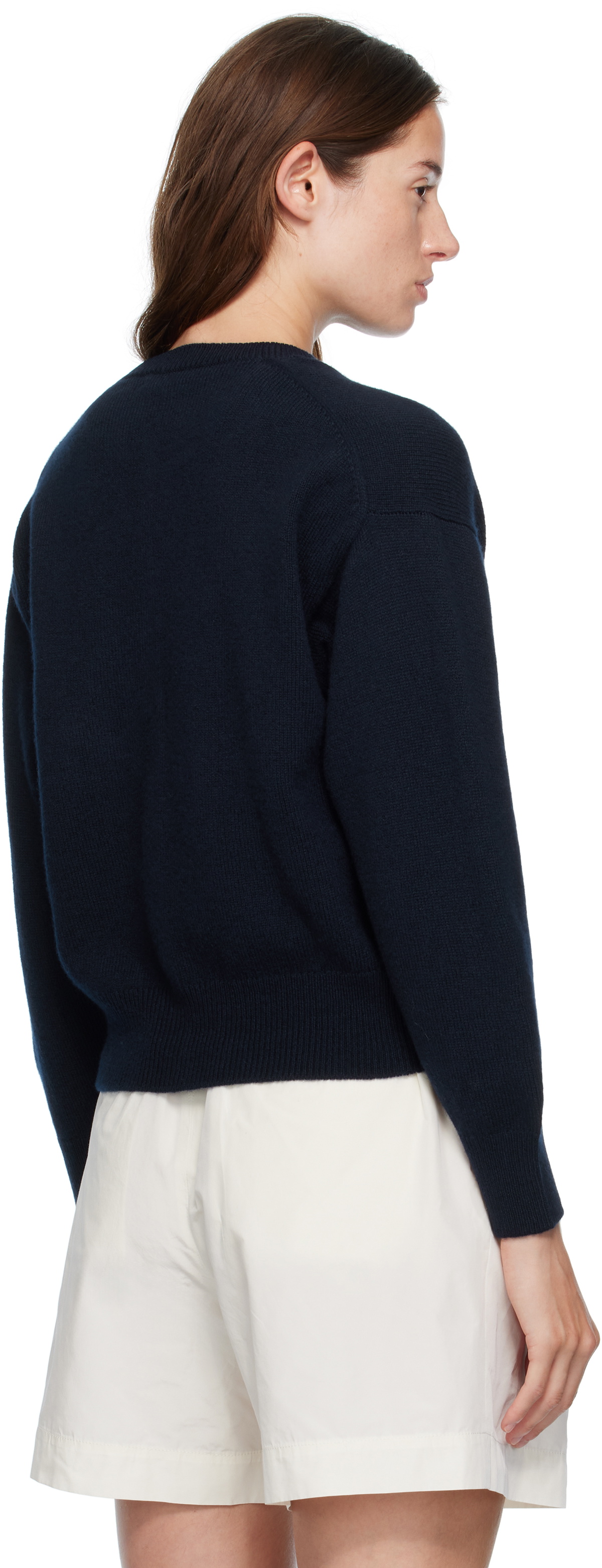 &Daughter Navy Ada Crewneck Cardigan