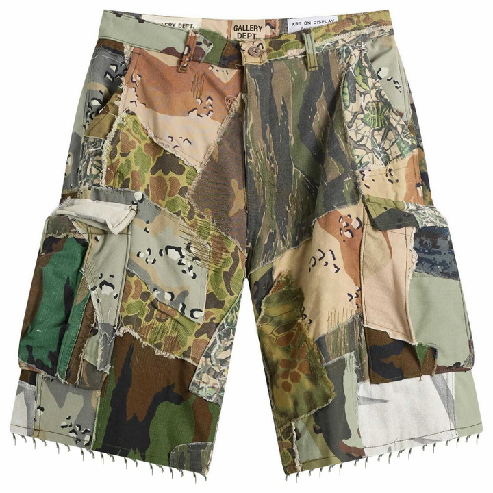 Photo: Gallery Dept Men's . Retouche Camo Patchwork Kenzie Shorts in Mixed Camo
