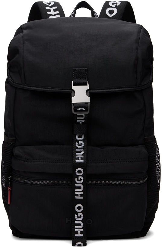 Photo: Hugo Black Logo Webbing Backpack
