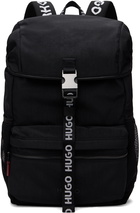 Hugo Black Logo Webbing Backpack