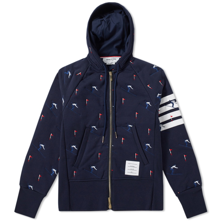 Photo: Thom Browne Skier Embroidery Quilted Hoody